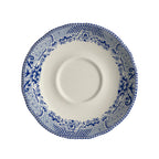 Thumbnail image #1 for Steelite International HL Ivory HL58063924 China Saucer, 5.625", Carolyn Willow Rim Blue, Scalloped Edge Case of 3 Dozen