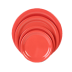 Thumbnail image #1 for Thunder Group CR109RD 9-Inch Round Melamine Plate, Narrow Rim, Orange Case of 4 Dozen