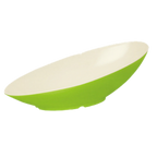 Thumbnail image #1 for G.E.T. Keywest B-798-KL Melamine Oval Bowl, 2-1/2 qt, 20" x 10" x 6"H, Key Lime Case of 6