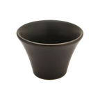 Thumbnail image #1 for Korin Inc SDS-149 Ceramic Sauce Cup, 2 oz, Matte Black, Round with Flared Rim