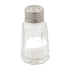 Thumbnail image #1 for Alegacy Foodservice Products 152SP 1 oz Single Salt & Pepper Shaker, Paneled Glass Jar, Stainless Steel Top