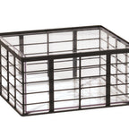 Thumbnail image #1 for Cal-Mil Madison 22607-10-13 Ice Housing with Clear Polycarbonate Pan, Black Wire, 10"W x 12"D x 6-1/2"H