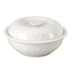 Thumbnail image #1 for Vertex China Sausalito SAU-S8 35 oz. Round White China Soup Tureen with Lid, 8-inch Diameter 1 Dozen