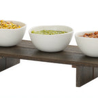 Thumbnail image #1 for Cal-Mil Vista 28600-3-140 Rectangular HDPE Buffet Riser, 20" x 8.5" x 3"H, Mocha