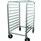 Thumbnail image #1 for 1880 Hospitality Update International™ APR-10HD ™ 10-Tier Heavy-Duty Aluminum Pan Rack with 5-Inch Locking Casters