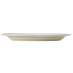 Thumbnail image #1 for Libbey Porcelana Cream 740-901-138 Porcelain Oval Platter, 13-5/8"L x 8-7/8"W x 1-1/4"H, Rolled Edge, Cream White