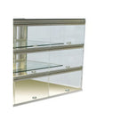 Thumbnail image #1 for RPI Industries Vienna VIDD2-27-R-SQ-FD Dry Countertop Pastry Display Case, 31.5"W, Self-Service, Stainless Steel, 2 Adjustable Shelves