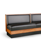 Thumbnail image #1 for JustChair Manufacturing JBSB-WSS-36-GR1/COM Upholstered Booth Banquette, 36"H, Wood Frame, Plain Foam Back