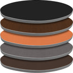 Thumbnail image #1 for Oak Street Retro RT30RND Round Laminate Table Top, 30" Diameter, 1-1/4" Thick, Metallic Silver Rubber T-Mold Edge