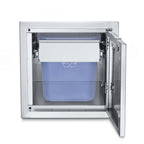Thumbnail image #1 for Crown Verity Built-in IBISC-GH Small Cabinet with Garbage Holder, Two 21-Quart Bins, 304 Stainless Steel