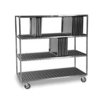 Thumbnail image #1 for Lakeside Manufacturing 848 Stainless Steel 3-Tier Sheet Pan Drying Rack, 1-1/2" Channel Spacing, 120-Tray Capacity