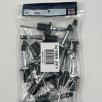 Thumbnail image #1 for Spill-Stop 285-70 Chrome Liquor Pourer with Black Spout and Individual Dust Cap 1 Dozen
