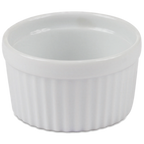 Thumbnail image #1 for JB Prince R435 3.25 Porcelain Ramekin, 4 oz., White, 3-1/4" Diameter x 1-3/4"H