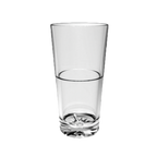 Thumbnail image #1 for Thunder Group PLTHST214C Polycarbonate Tumbler, 14 oz, Clear, Stackable, Starburst Base Case of 24