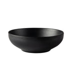 Thumbnail image #1 for CAC China Brunswick XBRW-BL7 Low Round Melamine Bowl, 25 oz, 7" Diameter, Matte Black Case of 3 Dozen