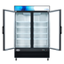 Thumbnail image #6 for Two-Section Glass Door Merchandiser Refrigerator, 45 Cu. Ft., Black