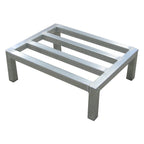Thumbnail image #1 for Lockwood Manufacturing DR-2448-8 Aluminum Dunnage Rack, One Tier, Square Bar, 48"W x 24"D x 8"H, 2000 lb. Capacity