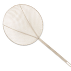 Thumbnail image #1 for Alegacy Foodservice Products 1312TCH 12-Inch Round Nickel-Plated Square-Mesh Skimmer with Rigid Long Hooked Handle Case of 12