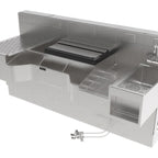 Thumbnail image #1 for Perlick Bartender's Cockpit™ PCE78-A-MB 78-Inch Stainless Steel Preconfigured Bar Station with Ice Chest and Utility Sink