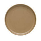 Thumbnail image #1 for Libbey Driftstone DRI-19-S 9" Round Porcelain Coupe Plate, Flat Edge, Satin Matte Sand Finish