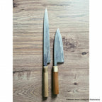 Thumbnail image #2 for Korin Inc Masamoto HMA-SHDE-195 Deba Knife, 7-3/5 in Blade, Right-Handed, Single-Side Edge, Forged, White Carbon Steel, Wood Handle