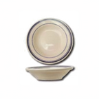 Thumbnail image #1 for International Tableware Catania CT-32 Ceramic Fruit/Monkey Dish, 3-1/2 oz, 4-1/8" Diameter, American White with Blue Band Case of 3 Dozen