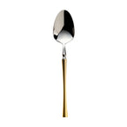 Thumbnail image #1 for Kadra Kitchenware Vikko Dine VF-SS35-IGS 18/10 Stainless Steel Two-Tone Gold & Silver Mirror Finish Soup Spoon Case of 144