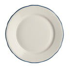 Thumbnail image #1 for Steelite International HL Ivory HL54863929 Round China Plate, 10-5/8", Carolyn Styleline Blue, Scalloped Edge 1 Dozen