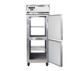 Thumbnail image #1 for Continental Refrigerator 1RENSSPTHD Pass-Thru Reach-In Refrigerator, 1-Section, Extra-Wide, Half-Height Solid Doors, Stainless Steel