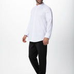 Thumbnail image #1 for Chef Works CBS01-WHT-M Chef Coat, White, Medium, Raglan Long Sleeve, Snap Front, Thermometer Pocket
