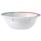 Thumbnail image #1 for G.E.T. Creative Table DN-902-BA . . 13 oz White Melamine Grapefruit Bowl with Barcelona Rim Pattern Dozen Case of 4 Dozen