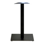 Thumbnail image #1 for Grosfillex VanGuard US508017 Bar-Height Aluminum Square Table Base, 22" x 22", Black Powder-Coat