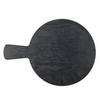 Thumbnail image #1 for TableCraft Products Onyx Melamine Collection™ 12455 Round Black Melamine Serving Paddle, 13.75 x 10 x 0.625 in, 4.5 in Handle