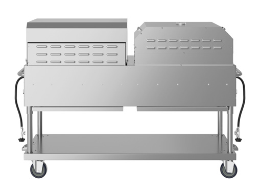 Product image #7 for KoolMore 72-Inch Commercial Outdoor Propane Gas Grill with 36-Inch Roll Dome Cover and 36-Inch Pizza Oven