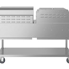 Thumbnail image #7 for Koolmore CGKIT7-D36P36 72-Inch Mobile Commercial Propane Outdoor Grill, 10 Burners, Stainless Steel, Roll Dome Cover and Pizza Oven