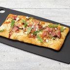 Thumbnail image #4 for American Metalcraft MPSB16 Black Pressed Wood Rectangular Serving Board, 16 x 8 x 1/4 Inch Case of 16