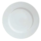 Thumbnail image #1 for Libbey Reflections 911194040 10" Round Porcelain Plate, Medium Rim, Polished Foot