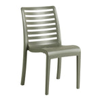 Thumbnail image #1 for Grosfillex Astoria UT944818 Outdoor Polypropylene Stacking Side Chair, Forest Green, Grid Back Case of 16
