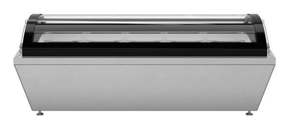Product image #8 for KoolMore 39-Inch 5-Pan Countertop Ice Cream Display Freezer with Curved Glass Top