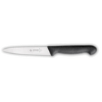 Thumbnail image #1 for Matfer Bourgeat Giesser Messer 182106 Multi-Purpose Kitchen Knife, 6" Chrome-Molybdenum Steel Blade, Black Thermoplastic Handle