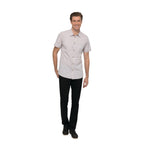 Thumbnail image #2 for Chef Works Havana SHC01-TAU-M Short-Sleeve Cook Shirt, Snap Front, 65/35 Poly/Cotton, Taupe, Medium