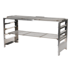 Thumbnail image #1 for JB Prince Gastronomy Plus Ltd G104 RR Kasai Konro Robata Rack with 2 Stainless Steel Shelves, 430 Grade Stainless Steel