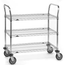 Thumbnail image #4 for Metro Super Erecta 3-Shelf Heavy-Duty Chrome Plated Utility Cart