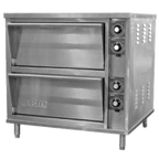 Thumbnail image #1 for Zesto 800 Double-Deck Electric Countertop Pizza Oven, 21 x 21 in Cooking Area per Deck, Thermostatic Controls, Stainless Steel