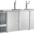 Thumbnail image #6 for Perlick Corporation DDS84 Draft Beer Dispenser, 84-Inch Three-Door Direct Draw, Self-Contained, 4 Half-Barrel Capacity, Stainless Steel