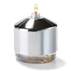 Thumbnail image #1 for Hollowick/Steelite Gala C-17/26PC Fuel Cell Cover, 1-9/16"H x 2-1/8" Dia., Mid-Size, Polished Chrome Steel