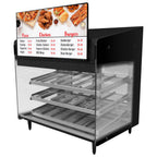 Thumbnail image #2 for Hatco Flav-R-Savor® FS4HAC-2426 Air Curtain Heated Display Cabinet, Countertop, Self-Service, 3 Adjustable Shelves