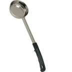 Thumbnail image #1 for AllPoints Foodservice Parts & Supplies Spladles 1371095 6 oz Solid Portion Control Spoon Ladle, 18/8 Stainless Steel, Black Plastic Handle