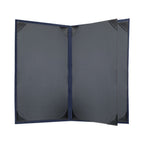 Thumbnail image #2 for Risch STERLING-4V 8.5X14 Vinyl Booklet Menu Cover, 8-1/2" x 14", 4-View, Black Cards Case of 25