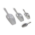 Thumbnail image #2 for Browne Foodservice 574250 1 oz (30 mL) Flat-Bottom Cast Aluminum Utility Scoop